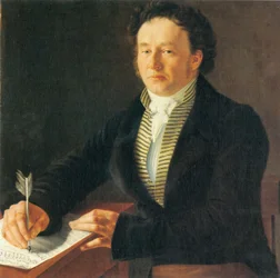Porträt des Komponisten Ludwig (Louis) Spohr 1824 in Kassel